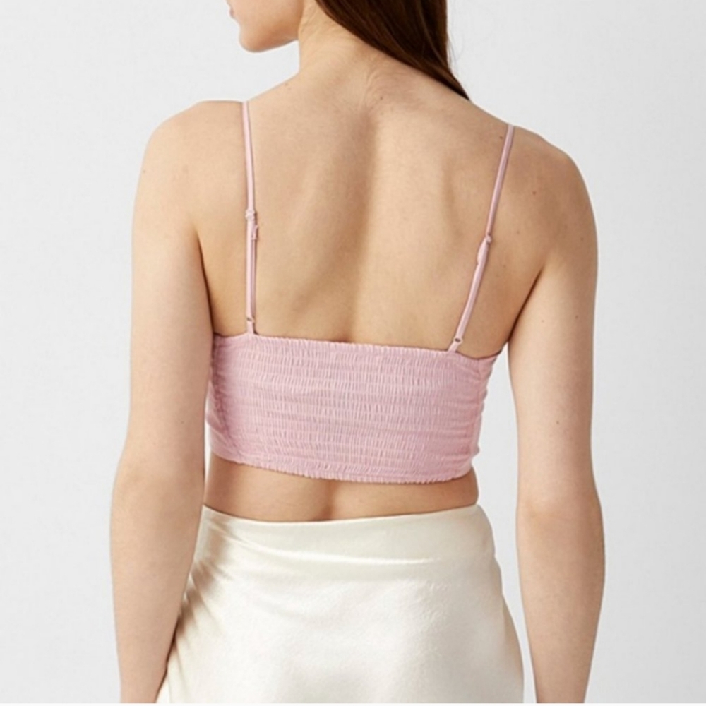 NWT Love Tree Dusty Pink Crochet LACE bralette CROP TOP - Picture 9 of 9